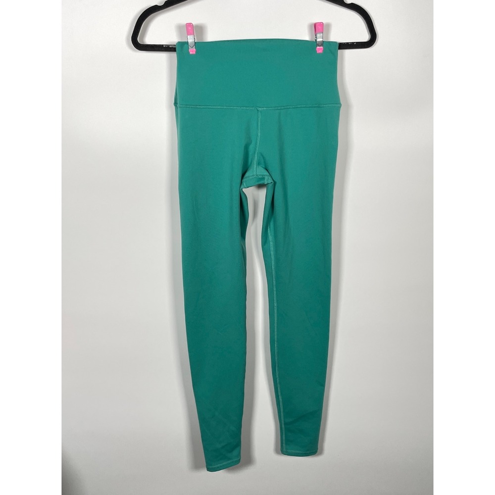Alo Yoga High Waist Airbrush Leggings Teal Green XS Activewear Yoga Gym
